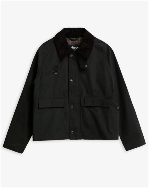 BARBOUR SPEY WAX JACKET BLACK